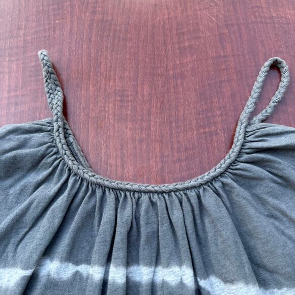 Xhilaration Gray Tie-Dye Strappy Tank - Size L - Picture 2 of 4